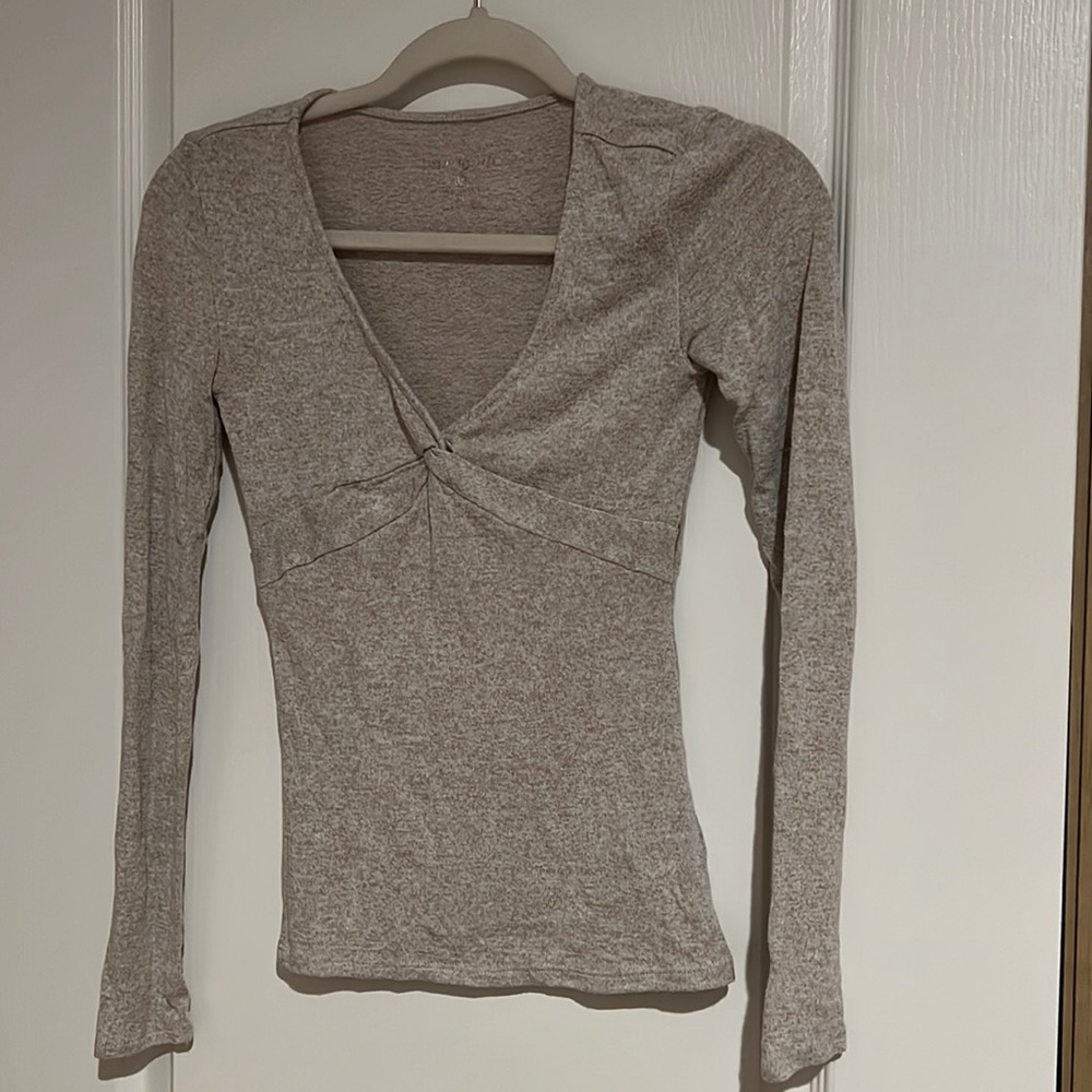 V neck super soft long sleeve shirt